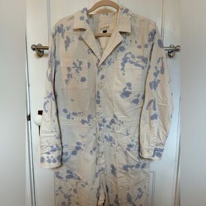 Universal Thread Boilersuit, cream and periwinkle